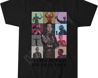 George Russell F1 Motorsport T-Shirt, Racing Legend, F1 Fan Gift