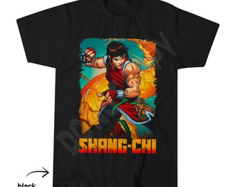 Shang-Chi Retro Comic T-Shirt, Kung Fu Leap Fan Art, Marvel Hero Design
