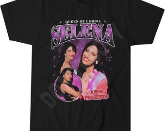 Camiseta de Selena Quintanilla, Reina de la Cumbia, Estilo Amante de la Música