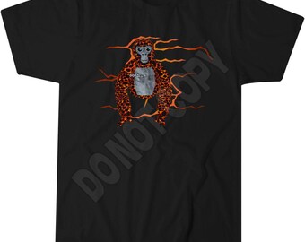 Camiseta Lava Monkey Gorilla Tag VR Gamer, Regalo para gamers niños y adultos