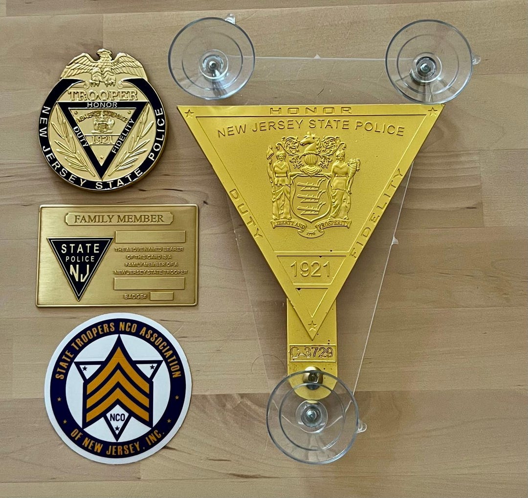 Windshield Badge for Family Member of New Jersey Officer - Etsy