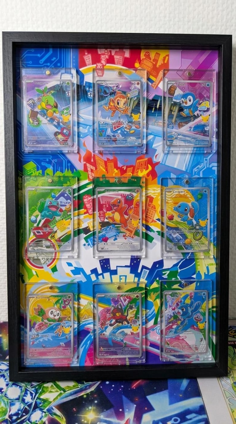 Pokémon Frame 30×45 Cm Starters Collection Series 1 - Etsy