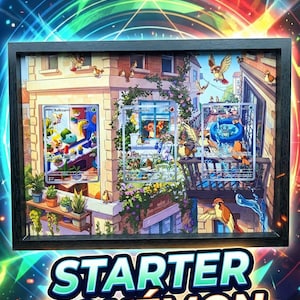 Kanto Starters Pokemon Frame – Pokemon Card Display