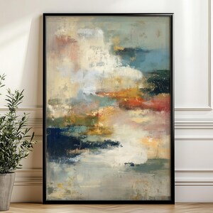 Stimmungsvoller Kunstdruck Meereslandschaft Wolkenbild Kunstdruck (Digitaler Download)