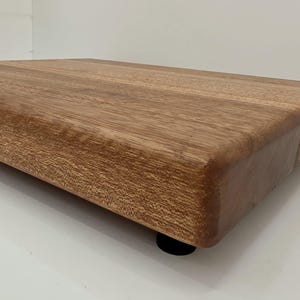 Solid Meranti Wood HiFi Isolation Platform – Turntable Amplifier Base with Spikes/Feet