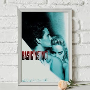 BASIC INSTINCT Movie Poster—Unique Home Decor and Gift Wall Decorations, Frameless