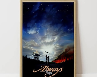 Always Retro Movie Poster, Premium Canvas Art Print, High Quality Wall Art, Unique Gift