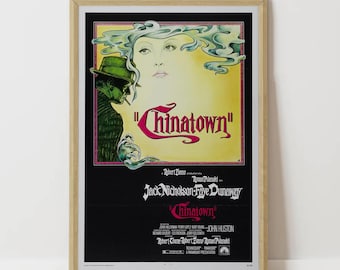 Chinatown Retro Movie Poster, Premium Canvas Art Print, High Quality Wall Art, Unique Gift