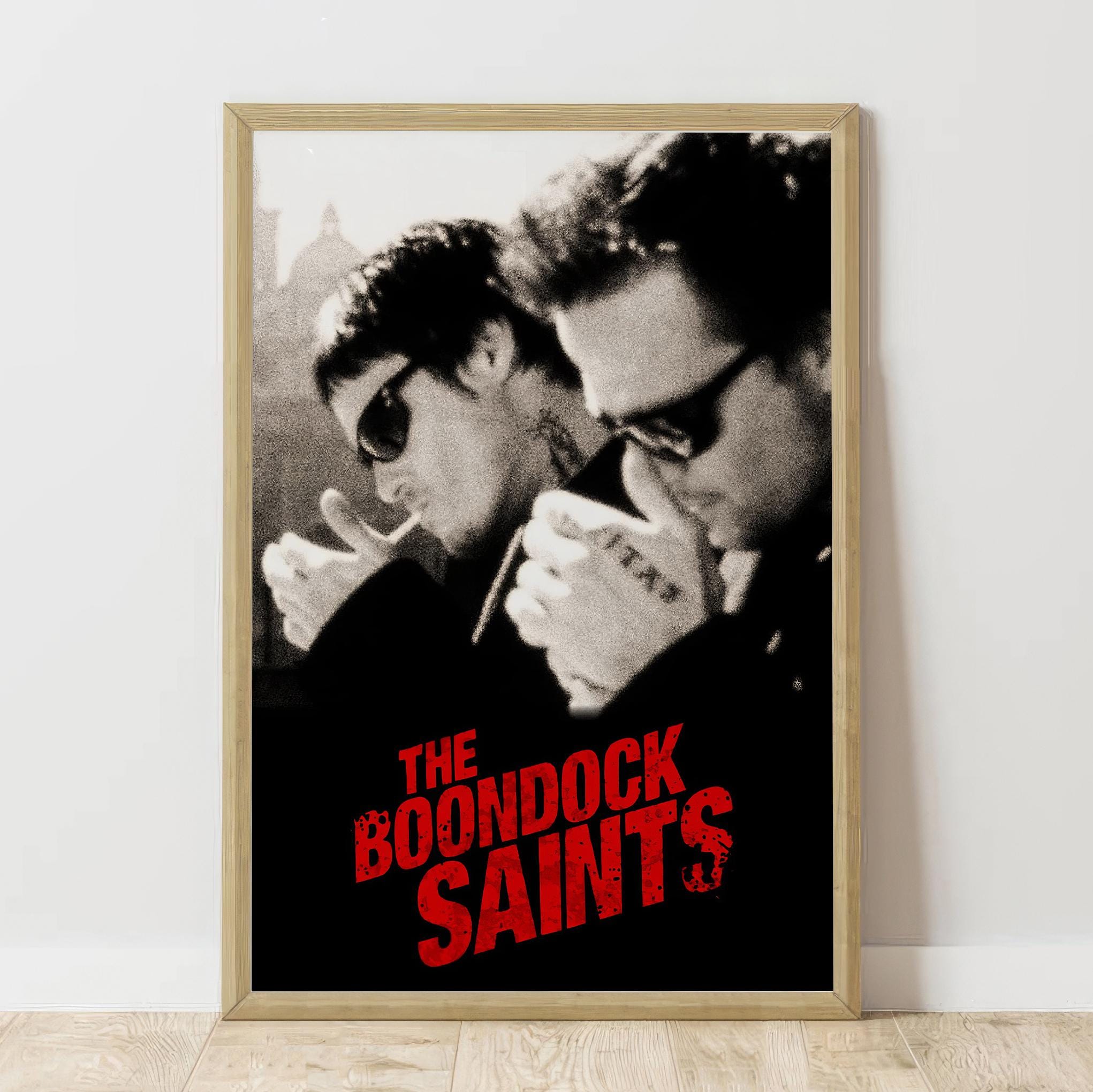 The Boondock Saints Retro Movie Poster, Premium Canvas Art Print