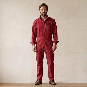 Red Jumpsuit | Slipknot Iowa Era Coverall | Custom Rock Band Boiler Suit