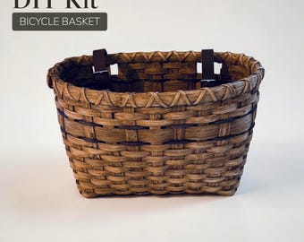 DIY KIT -  Bicycle Basket, Advanced Beginner Level, Rattan Basketweaving Supplies
