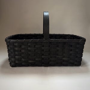 Large Handwoven Rectangular Farmer’s Market Tote Basket