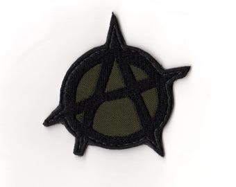 Anarchy Symbol Patch Embroidered Tactical Morale Patch Sew-on Velcro Backing Backpack Jacket Vest Punk Rock Gift