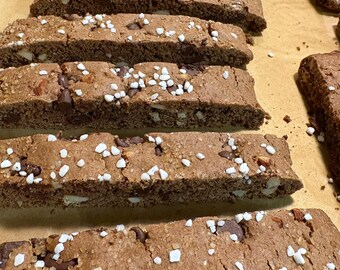 Biscotti crujientes de chocolate y almendras - Paquete de 4