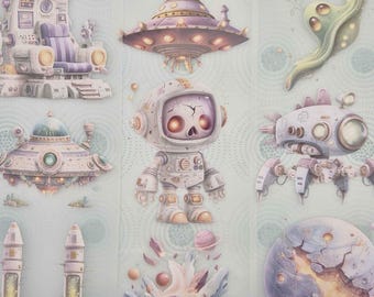 Haunted Space Explorers PET Tape | Stickers | 200cm Long