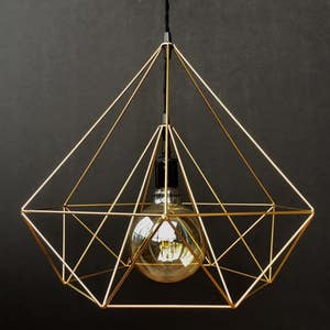 Diamond Pendant Light . Geometric . Minimalist Inspired image 2