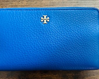 NEW Tory Burch Continental Wallet Royal Blue. Will Accept Offers