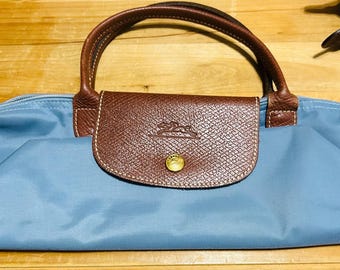 NEW Longchamp Le Pliage Original Handbag- S. Red & Blue