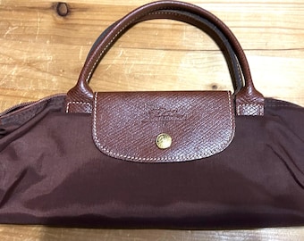 NEW Longchamp Le Pliage Original Handbag- S. Red, Blue and Brown