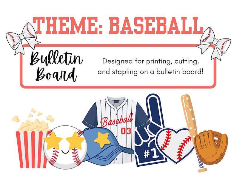 Baseball Bulletin Board Kit: Classroom Decor for End of Year - Etsy Canada
