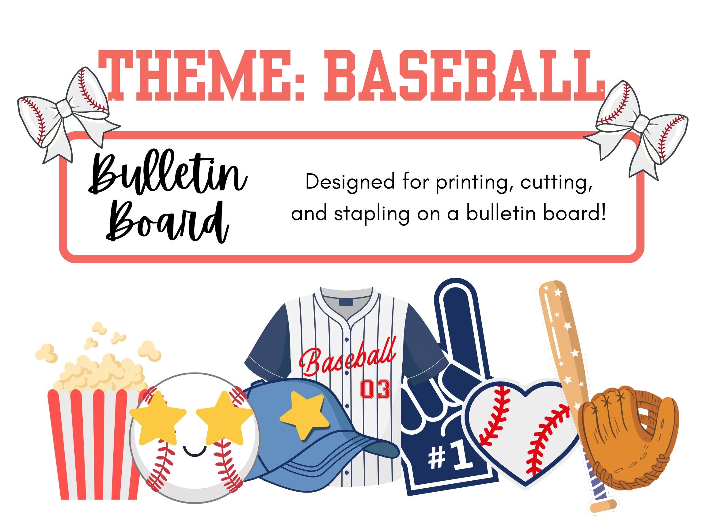 Baseball Bulletin Board Kit: Classroom Decor for End of Year - Etsy Canada