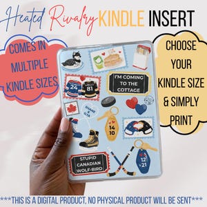 Printable Heated Rivalry-Inspired Kindle Insert (Digital Download)