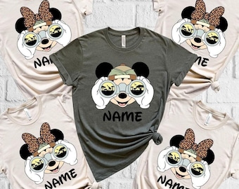 Custom Name Safari Kingdom Shirt, Family Wild Adventure Vacation Tee, Matching Animal Trip Outfit Gift