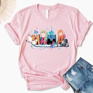 Frozen Mama Sweatshirt, Princess Mom Vacation Shirt, Family Adventure Outfit Gift for Mother’s Day and Trips image 6