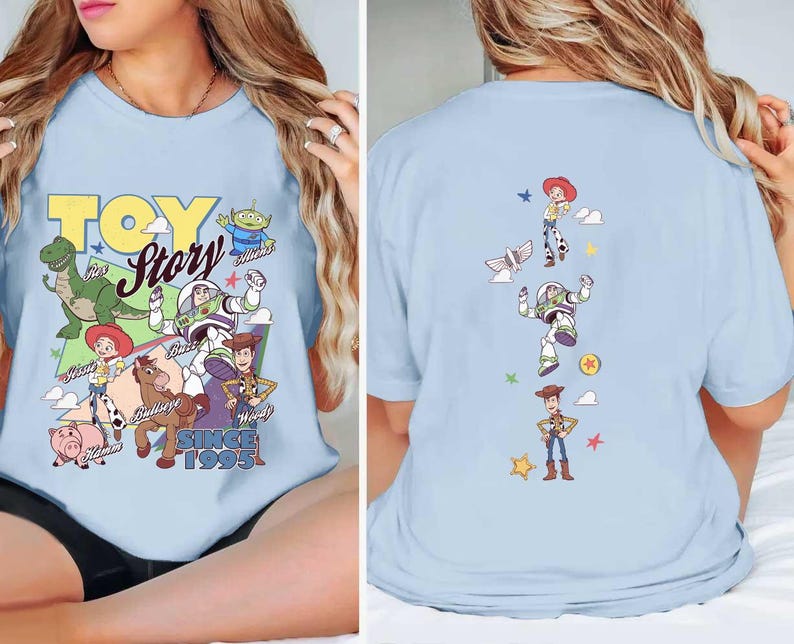 2-sided Disney Toy Story shirts, Toy Story Friends Tee, WDW Disneyland Family Vacation 2026 Trip, You've Got A Friend In Me shirts image 5