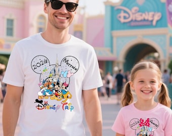 Custom Disney Family Trip Shirts 2026, Disney Vacation Shirts, Disney Vacation Squad Shirt, Disneyland Family Trip Shirt, Disney Group Shirt