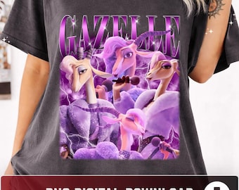 PNG inspirado en la gacela, cantante animal de dibujos animados, descarga digital al estilo de Zootopia
