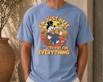 I’m Just Here To Pay For Everything Shirt, Funny Dad Vacation Tee, Family Trip Father’s Day Gift for Him