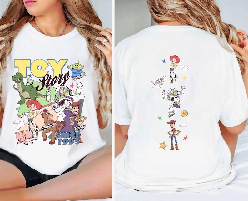 2-sided Disney Toy Story shirts, Toy Story Friends Tee, WDW Disneyland Family Vacation 2026 Trip, You've Got A Friend In Me shirts image 1
