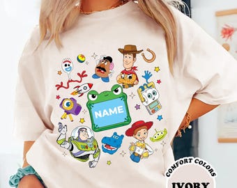 Personalized Toy Story 5 Movie Shirt, Lilypad Buzz Lightyear Woody Jessie Toy Story Land  Adult & Kids Shirt, Custom Toy Story shirt, Disney