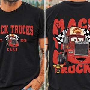 Comfort Colors Vintage Custom Pixar Cars Shirt, Lightning McQueen Mater Radiator Springs, Disneyland Family Tee, Disneyland Trip 2026 Tee image 2