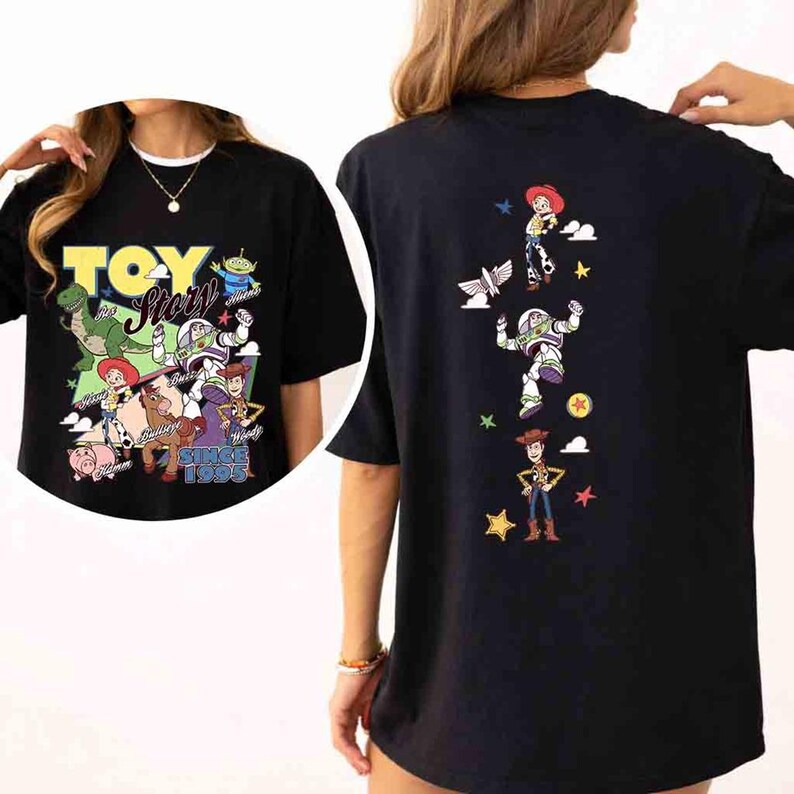 2-sided Disney Toy Story shirts, Toy Story Friends Tee, WDW Disneyland Family Vacation 2026 Trip, You've Got A Friend In Me shirts image 4