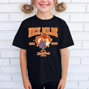 Custom All Zootopia Character Family Shirts, Disneyland Matching Judy Hopps Nick Wilde, Custom Birthday Mom Dad Kids Gift Shirt image 1