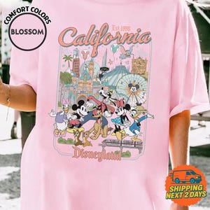 Retro Disneyland Vacation Mickey And Friends T-shirt, Disneyland Est 1955 Shirt, Mickey And Friends Shirt, Vacation Tee, WaltDisney World image 3