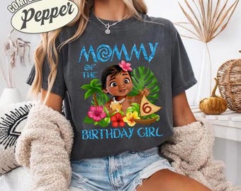 Disneyland Moana Birthday Family Shirts, Custom Birthday Princess Moana Tees, Disneyland Birthday Girl Sweatshirt, Family Birthday Shirt