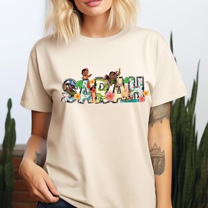 Disney Princess Moana Shirt, Disney Moana Maui Shirt, Personalized Moana Name Shirt, Moana Family Matching Shirt, Hei Hei and Pua Sweatshirt Bild 4