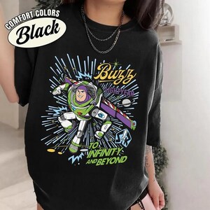 Retro Buzz Lightyear To Infinity And Beyond Shirt, Toy Story Pixar Disneyland Tee, Space Ranger Shirt, Disneyland Family Trip Matching image 2