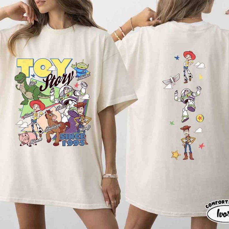 2-sided Disney Toy Story shirts, Toy Story Friends Tee, WDW Disneyland Family Vacation 2026 Trip, You've Got A Friend In Me shirts image 3