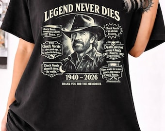 CHUCK NORRIS Shirt, Heaven Needed Security