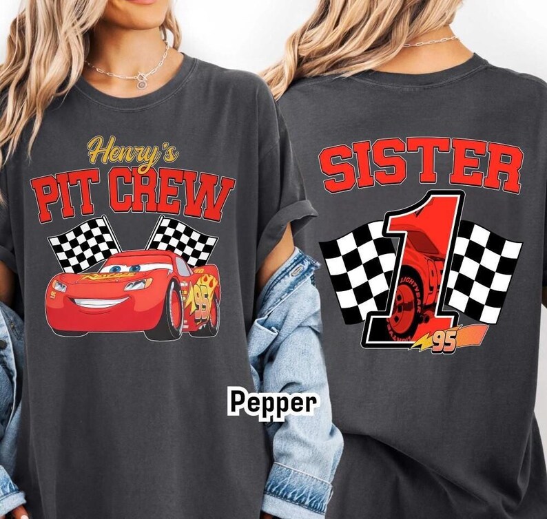 Disneyland Cars Birthday Custom Shirt, Lightning McQueen Birthday Boy, Pixar Pit Crew Shirt, Family Birthday Trip Shirt, WDW Birthday Tee image 3