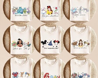 Watercolor Princess Castle Bundle Shirt, Fairytale Family Vacation Tee, Magical Kingdom Comfort Colors Outfit