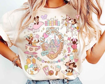Best Day Ever Family Vacation Shirt, Cartoon Friends Matching Tee, Theme Park Trip Outfit 2025 Sweatshirt