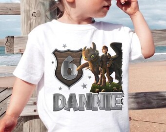 Night Fury Dragon Birthday Boy Shirt, Toothless Dragon Birthday T-Shirt, Birthday Boy Shirt, Gift For Dragon Lovers