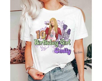 Personalized Pop Star Birthday Girl Shirt, Custom Music Party Tee, Family Vacation Matching Outfit Gift