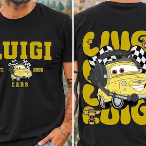 Comfort Colors Vintage Custom Pixar Cars Shirt, Lightning McQueen Mater Radiator Springs, Disneyland Family Tee, Disneyland Trip 2026 Tee image 6
