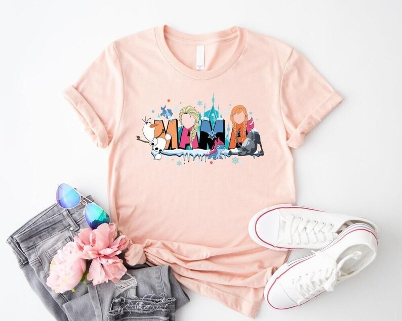 Frozen Mama Sweatshirt, Princess Mom Vacation Shirt, Family Adventure Outfit Gift for Mother’s Day and Trips image 5